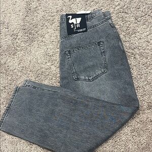 Free People Women's Gray Straight Leg Jeans